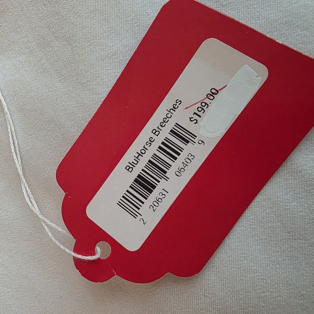 BluHorse Breeches with Red Tag